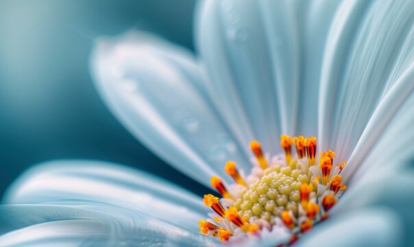 Wallpaper of minimalist macro of a part of a flower with background, fine art.