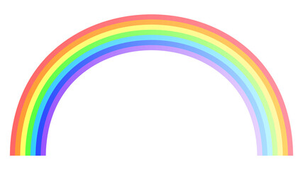 半円の7色の虹