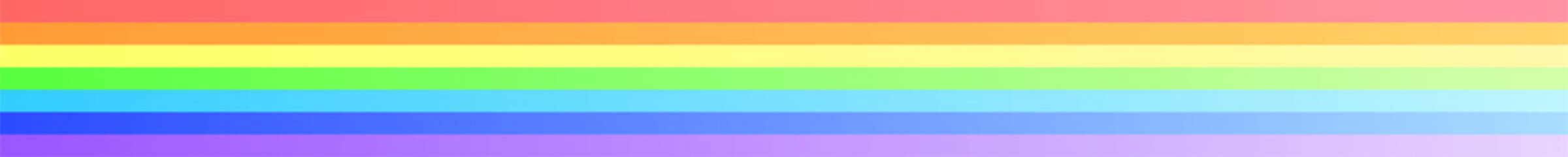 一直線の7色の虹