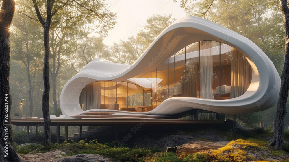 Poster a true masterpiece of wearable architecture this home uses fabrics and materials that transform and 