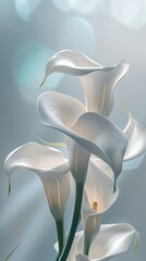 Calla lilies create a tranquil oasis, their presence transforming any space into a peaceful sanctuary.