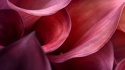 Macro lens reveals intricate details of calla lily's velvet-like petals, inviting viewers into a world of subtle beauty.