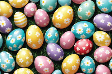 Fototapeta na wymiar Easter egg ball colorful design holiday decoration.