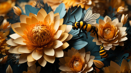 Vibrant Blooms: A Colorful Garden of Summer Flowers in Full Bloom, generative AI
