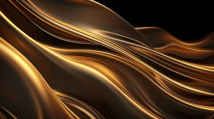 Abstract gold lines background template