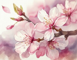 Naklejka na ściany i meble 暖かい春に咲く桜
