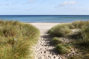 Fototapeta na wymiar Strandzugang an der Ostseeküste