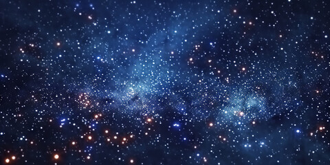 a starry sky filled with stars, space galaxy cosmos nebula milky way banner