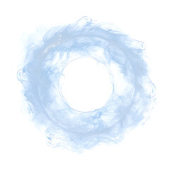 Circular soft steam effect  isolated on transparent png.