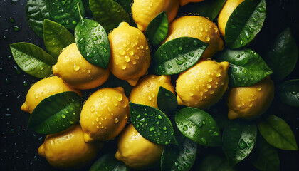 Fresh lemon - obrazy, fototapety, plakaty