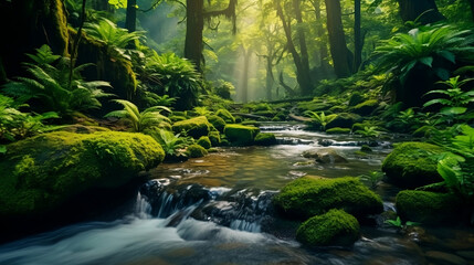 natur, wald, bach, wasser, fliessend, baum, Moos, grün, nature, forest, stream, water, flowing, tree, moss, green
