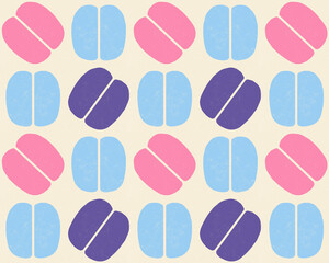 seamless pattern with Paster Colors