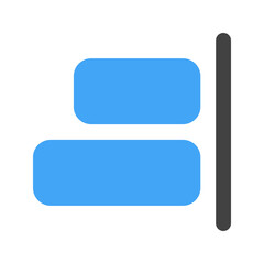 align right flat icon