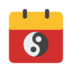 chinese new year flat icon