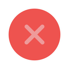 Fototapeta premium close flat icon