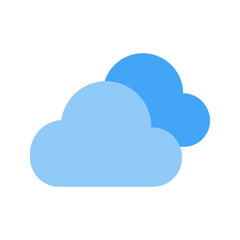 clouds flat icon