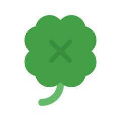 Fototapeta premium clover flat icon