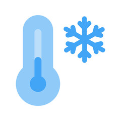 cold flat icon