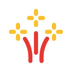 fireworks flat icon