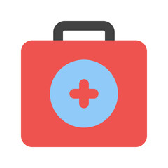Fototapeta premium first aid kit flat icon