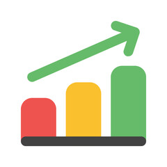 growth flat icon