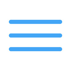 Obraz premium menu bar flat icon