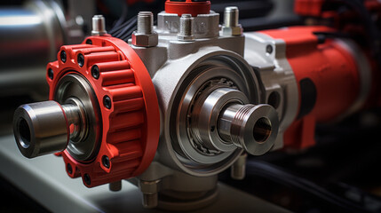 Advanced Industrial Equipment for Metal Machining and Production in Old Car Plant Using Power Lathe Technology and Steel Tools, generative AI