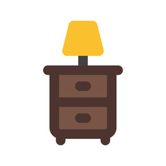 night stand flat icon