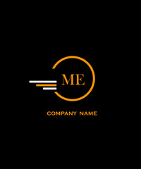 ME Letter Logo Design. Creative Initials Letter Concept. ME Icon Design