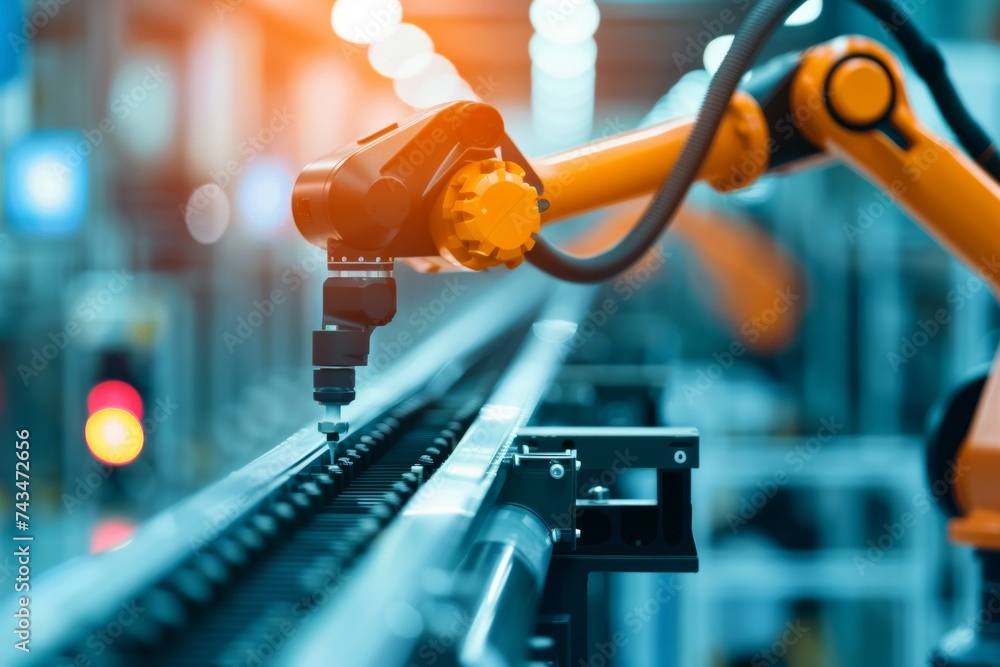 Poster smart automation: robotic arm tasks for streamlined production