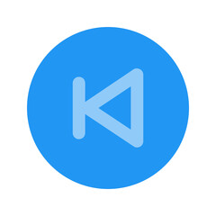 previous flat icon