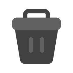 trash flat icon