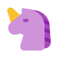 unicorn flat icon
