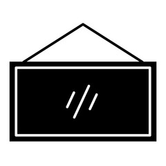 Illustration of Mirror design Glyph Icon