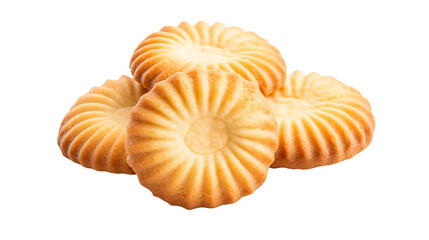 Homemade Butter Cookies on transparent background, Perfectly Baked Snacks for Joyous Celebrations and Festive Occasions