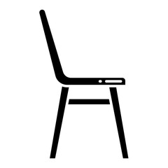 Illustration of Wooden Chair design Glyph Icon