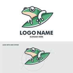 fog vector logo with grid system 