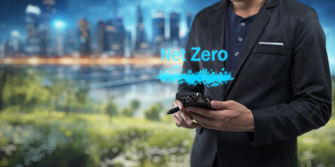 Global net zero emissions describe a state in which carbon dioxide is released due to human...