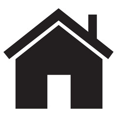 Collection home icon. House symbol. Real estate objects and house black icon for web site design, logo, app, UI isolated on white background