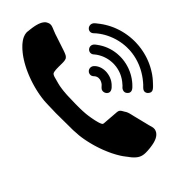 phone ringing on white background