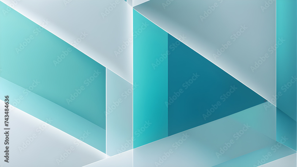 Aufkleber minimalist-photography-capturing-layered-geometry-shapes-intertwine-with-linear-patterns