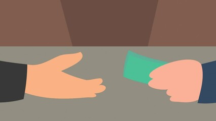 flat design corruption vector illustration	