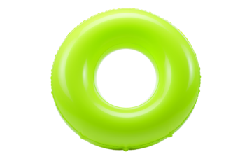 Colorful swim inflatable ring or rubber ring isolated on background, summer vacation concept,  swim tube for pool.