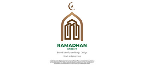 Islamic and ramadhan kareem logo design for graphic designer and web developer