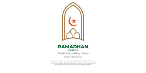 Islamic and ramadhan kareem logo design for graphic designer and web developer