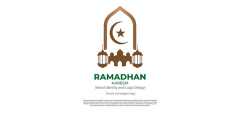 Islamic and ramadhan kareem logo design for graphic designer and web developer