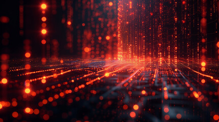 Visualization data technology theme, great design abstract digital technology background. Dynamic background. Graphic pattern. 3d trendy generative AI