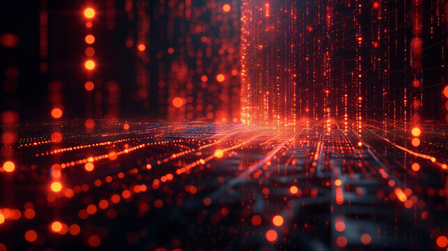 Visualization data technology theme, great design abstract digital technology background. Dynamic background. Graphic pattern. 3d trendy generative AI