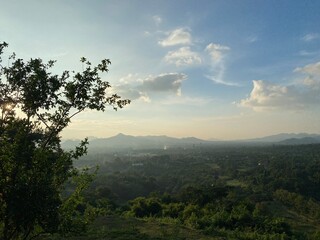 sunrise in the mountains