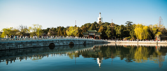 Beihai park white tower